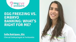 Egg freezing vs  embryo banking - What's right for me?