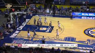2016 Sun Belt Conference Womens Basketball Championship Highlights Troy Vs Little Rock