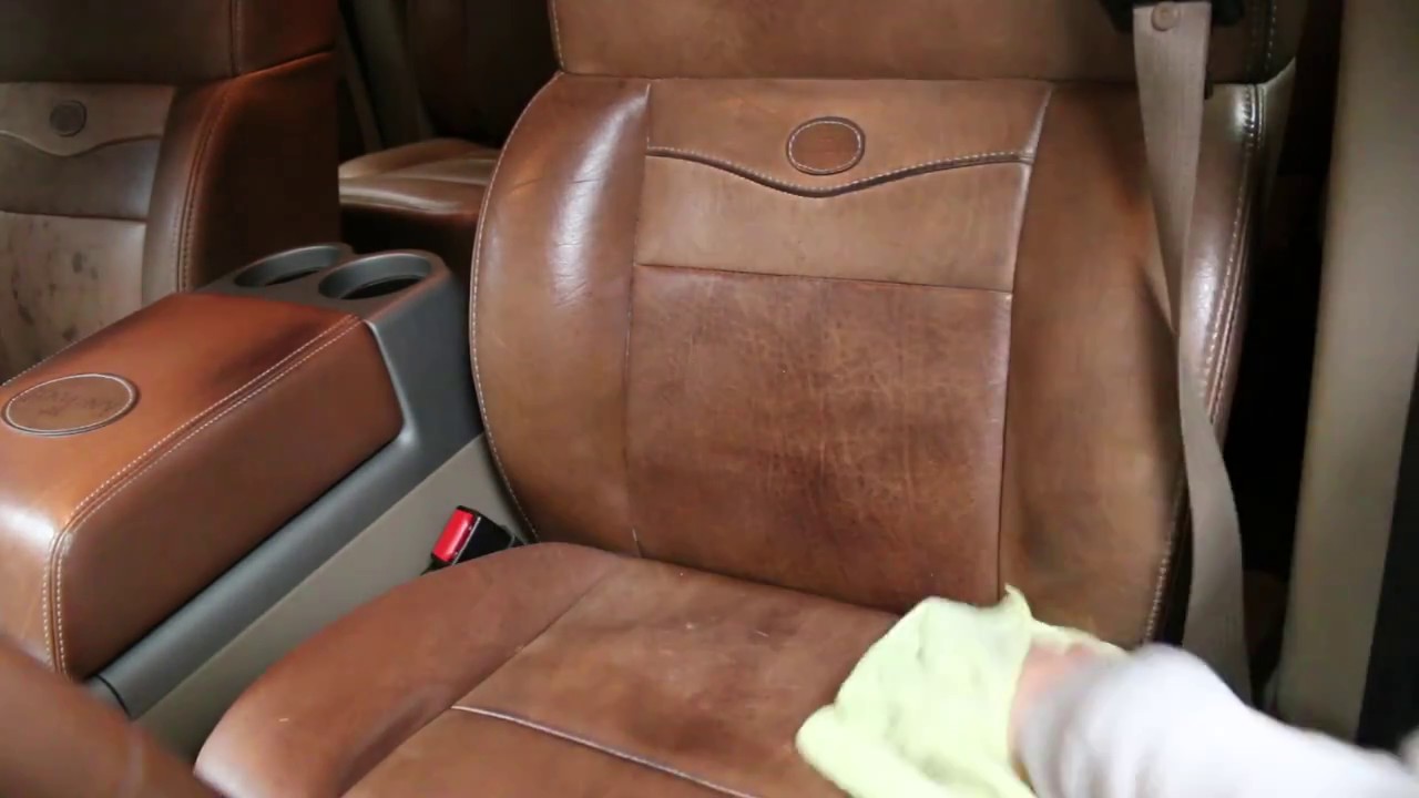 Cleaning Conditioning Leather King Ranch Seats Interior F150