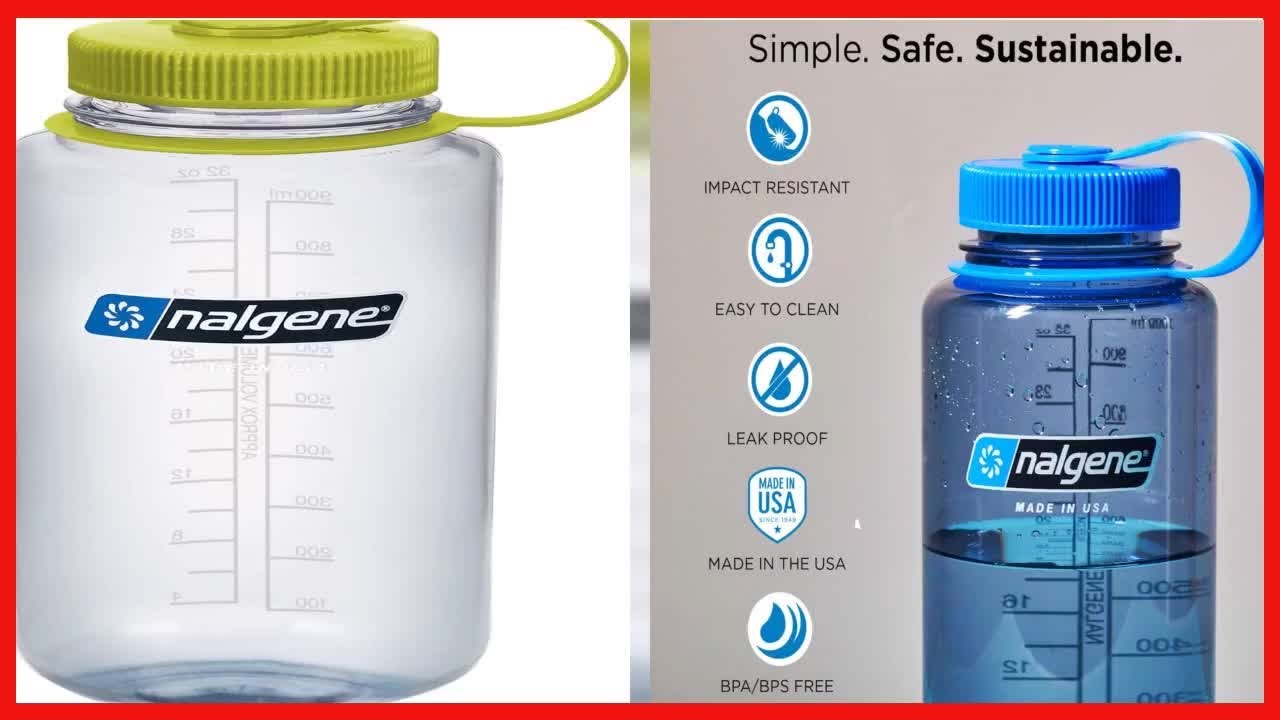 Nalgene Sustain Tritan Bouteille Eau 473 Ml Bouche Étroite Cosmo - 50% Recyclé Sans BPA