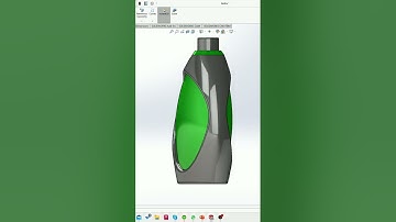Bottle in Solidworks #solidworks #solidworkstutorial #3ddesign #cad #design #3dmodeling
