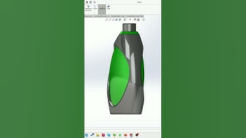 Bottle in Solidworks #solidworks #solidworkstutorial #3ddesign #cad #design #3dmodeling