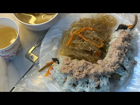 광장시장 누드김밥 (feat.잡채)