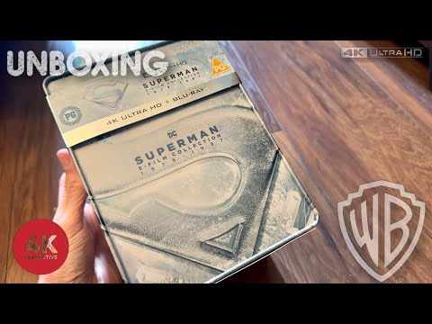 Superman 5-Film 4K UltraHD Blu-ray steelbook limited collection unboxing