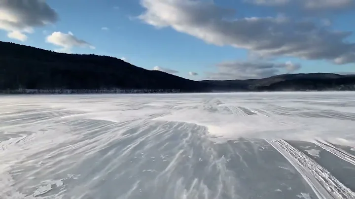 Mascoma Lake windy skate