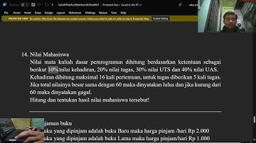 TUGAS UTS DASAR PEMROGRAMAN | DASAR PEMROGRAMAN