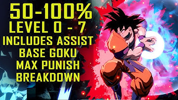 Dragonball FighterZ Base Goku Extended Combo Full Guide [Level 0 - 7]
