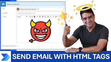 Why is HTML body messed up in Power Automate send email v2 ?