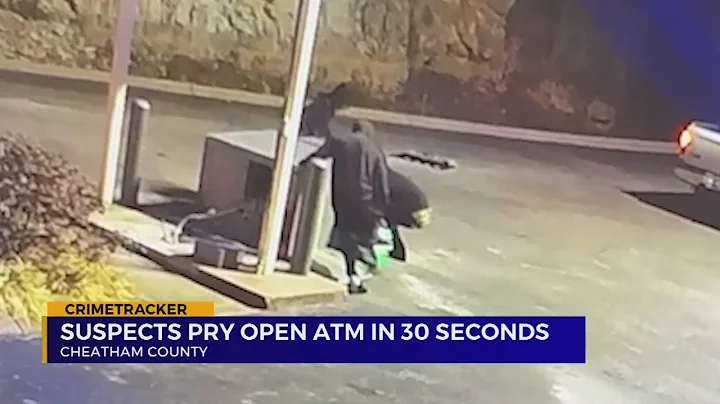Suspects open ATM in 30 seconds