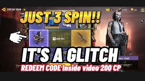 JUST 3 SPIN GET ZERO DAY DRAW  KITSUNE Kyubi New legendary KN-44 MYSTIC FOX #callofduty #codm  #kn44