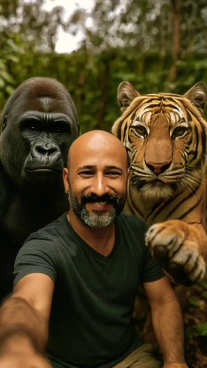 Holding Breath with Animals Underwater. #wildlife #animals #ai