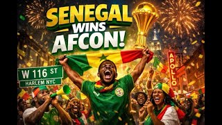 🇸🇳 SENEGAL AFCON CHAMPION!!! 🇸🇳LIVE FAN REACTIONS IN NYC HARLEM 116ST PART I/2