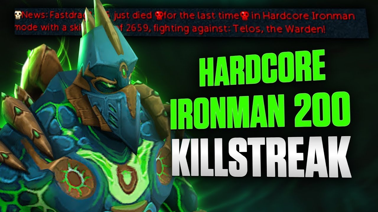 I brought my Near-Maxed Hardcore Ironman to Telos and did the impossible..