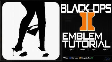 Black Ops 2 - Panty Dropper Logo Best Emblem Tutorial ( Funny ) Playercard Call of Duty II