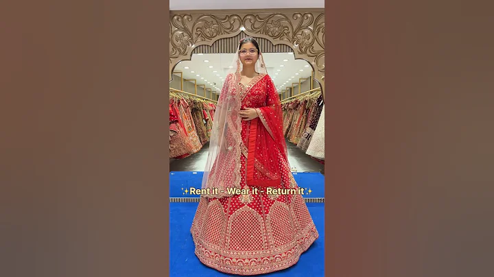Bridal Lehenga For Rent #wedding #bride #lehenga #outfit #rent #shorts #trending #yt