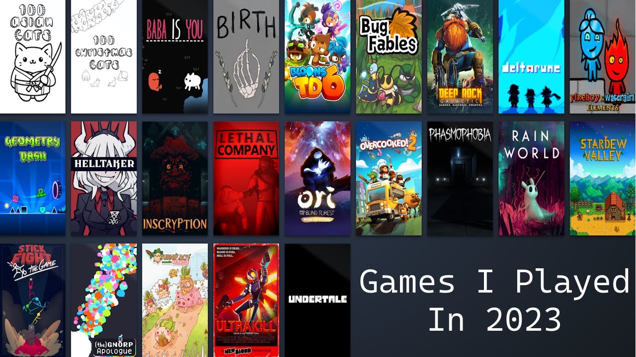 Games I Played In 2023 - YouTube