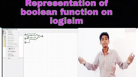 Representation of Boolean equation on logisim