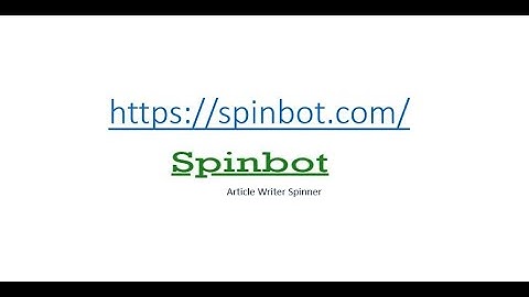 Spinbot automatic article spinner