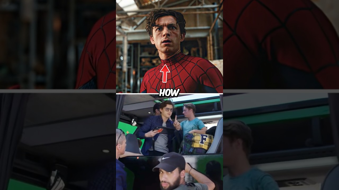How Spider-Man Movies Look Behind The Scenes 🤯🕷️‼️😱 #shorts#Spiderman
