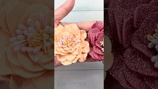🌸 Easy DIY Glitter Foam Flowers ✨ Beautiful Handmade Flower Craft #shorts