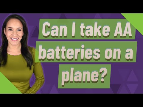 Can I take AA batteries on a plane?
