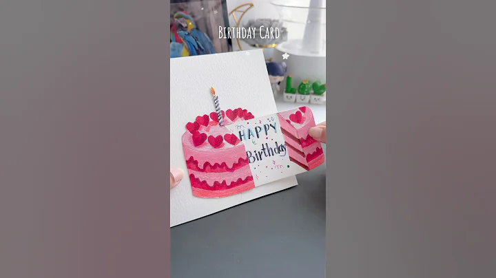 Birthday Card Idea🎂🎉#shorts #art #painting #muktaeasydrawing #youtubeshorts