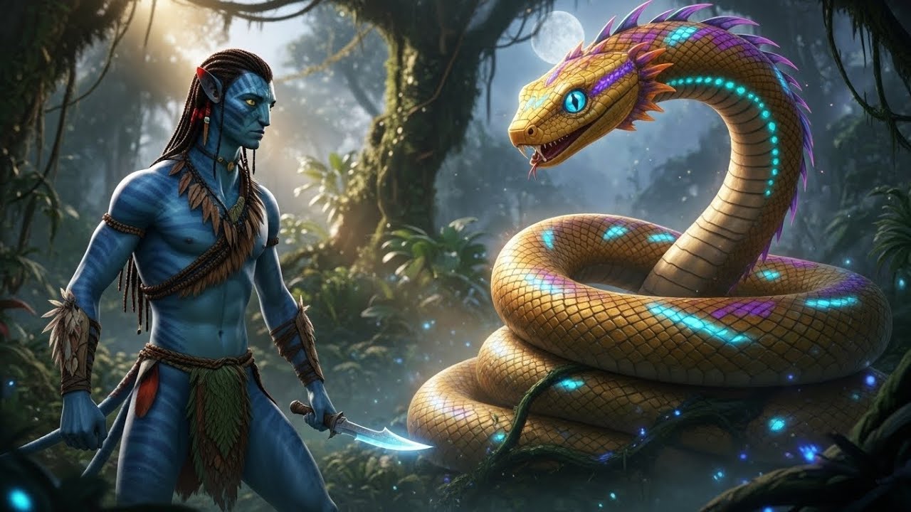 Avatar vs. Giant Snake, Epic Jungle Boss Battle! 🐍,Avatar Attacks Massive Titanoboa