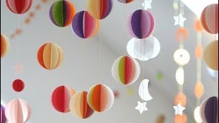 easy way to make hanging decorations