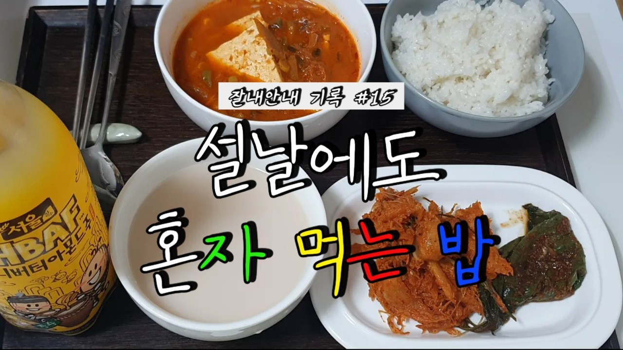 잘내안내 혼밥 15ㅣ노처녀 혼자 보내는 설날, 살 맛 나는 김치찌개