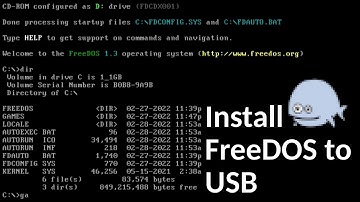 How To Install FreeDOS on a USB Stick