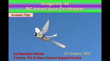 トンボ型羽ばたき機　Dragonfly48 120g:Acrobatic Flight at Seaside