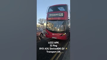 BYD ADL Enviro400 EV ⚡️| Route U5 | Transport UK | 3430 (LG22 APK)