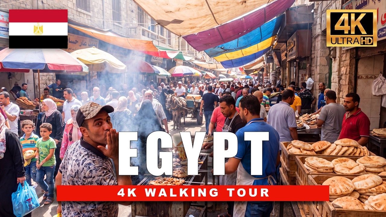 मिस्र | Egyptian सड़क | स्ट्रीट फूड टूर 4K