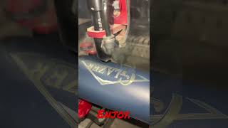 Slow mo of a CO2 Laser removing duracoat on a tumbler. #laser #logogift #smallbusinessidea @ManCrafting