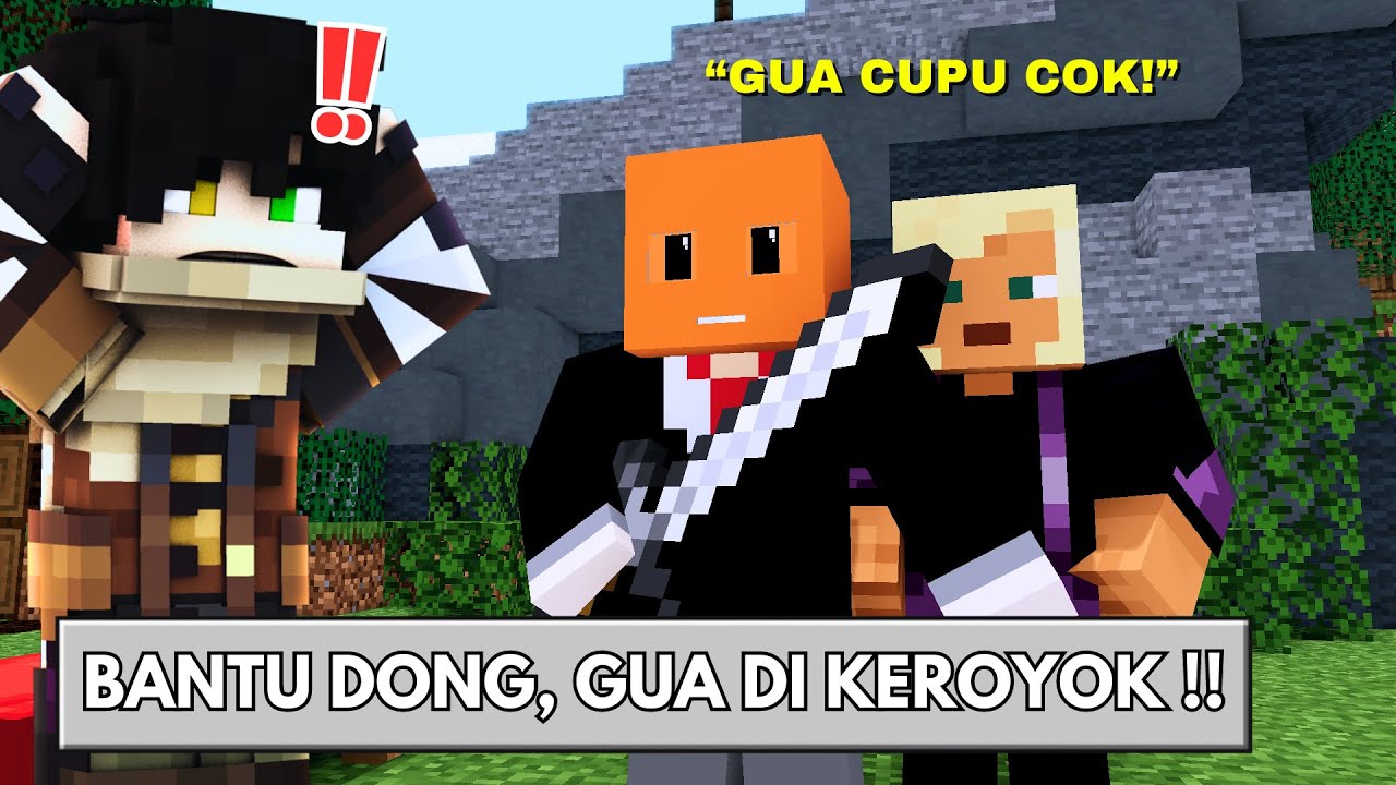 Ini Yang Terjadi, Kalau Aku Ajak Teman Sekolah ku untuk main Bedwars | Minecraft Bedwars #5