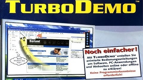 Animierte Bedienungsanleitung mit TurboDemo in Minuten