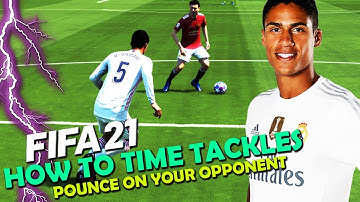 How to TIME TACKLES when DEFENDING in FIFA 21 | POUNCE on your OPPONENT when DEFENDING | FIFA 21