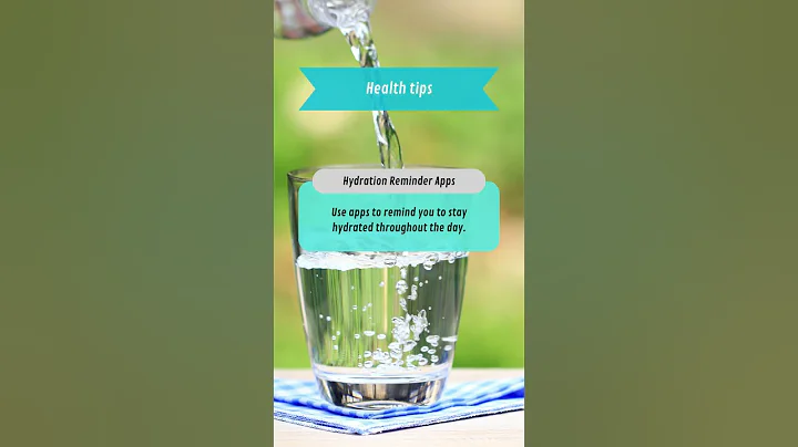 Stay Hydrated with Hydration Reminder Apps | Health Tip
