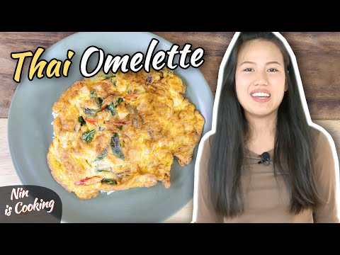 Kai Jeow -  EasyThai Omelette Recipe (very Fluffy) - ไข่เจียว - Thai Recipes