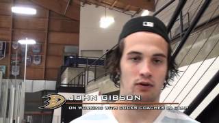 John Gibson on his development at Ducks Camp