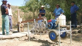 Irrigating with DIY PVC hand pump/ 3 HP diesel pumper