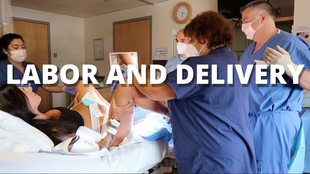 English women Giving Birth at a Hospital