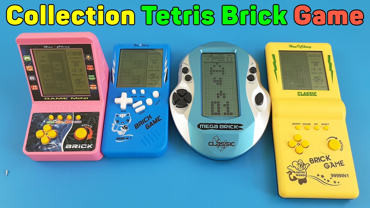 Collection Tetri Brick Games, Classic Games Console | Unboxing TV