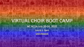 Part 4 - NC ACDA Virtual Choir Boot Camp Video Editing