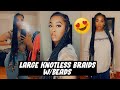 LARGE KNOTLESS BOX BRAIDS in under 2 hours