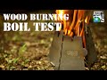 Vargo Titanium Hexagon Wood Stove burn and boil test