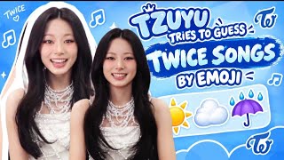 Download lagu TZUYU TRIES TO GUESS TWICE SONGS BY EMOJI 
