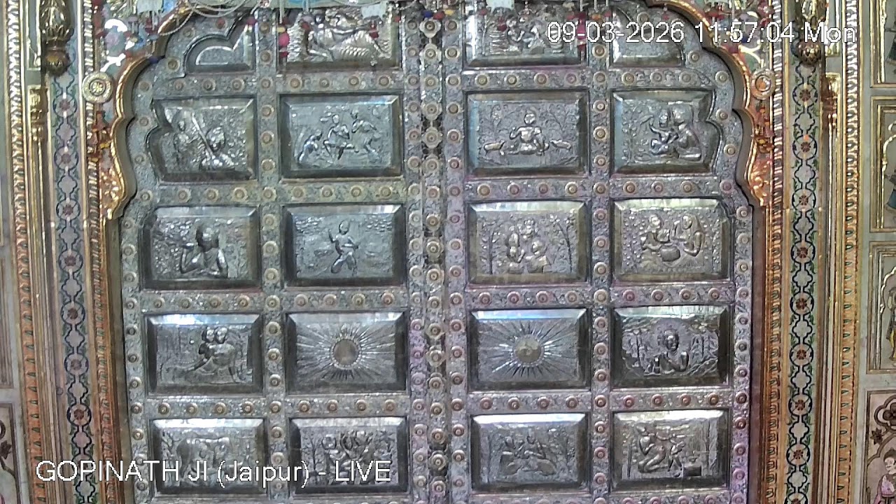 GOPINATH JI MANDIR (Jaipur) - LIVE DARSHAN (09th march 2026)