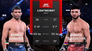 EA SPORTS UFC 5 : Beneil Dariush vs Arman Tsarukyan Gameplay