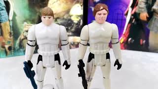 Han Solo & Luke Stormtrooper Outfit Star Wars repro custom vintage-style figures 